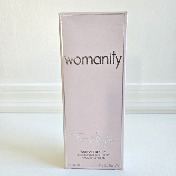 New 100% Thierry Mugler Womanity Body Cream 200 ml/6.9 oz New In Box Not Sealed - Picture 3 of 8